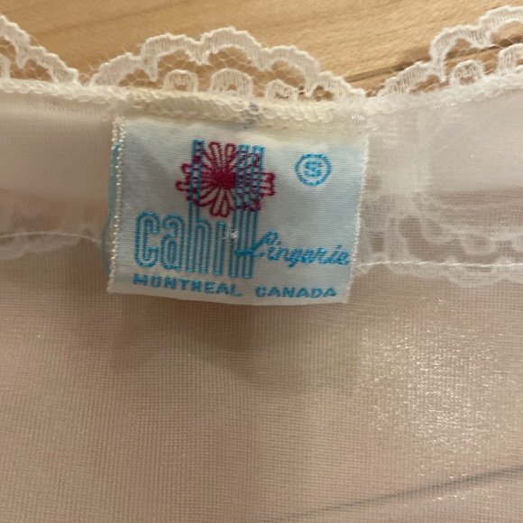 Vintage lingerie lace robe white see-through women’s small - Picture 7 of 10